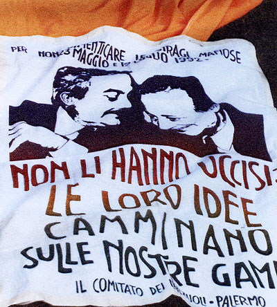 Manifesto dedicato a Falcone e Borsellino