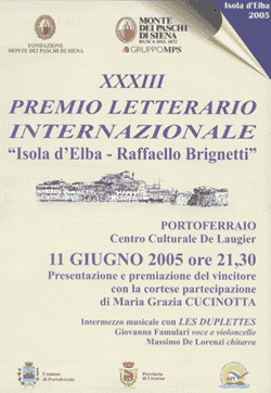 Premio Letterario Internazionale Isola D'Elba - Raffaello Brignetti 2005