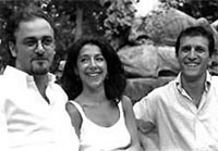 Silvia Testoni, la voce, Sergio Chiti alla fisarmonica e Fabrizio Milani al pianoforte
